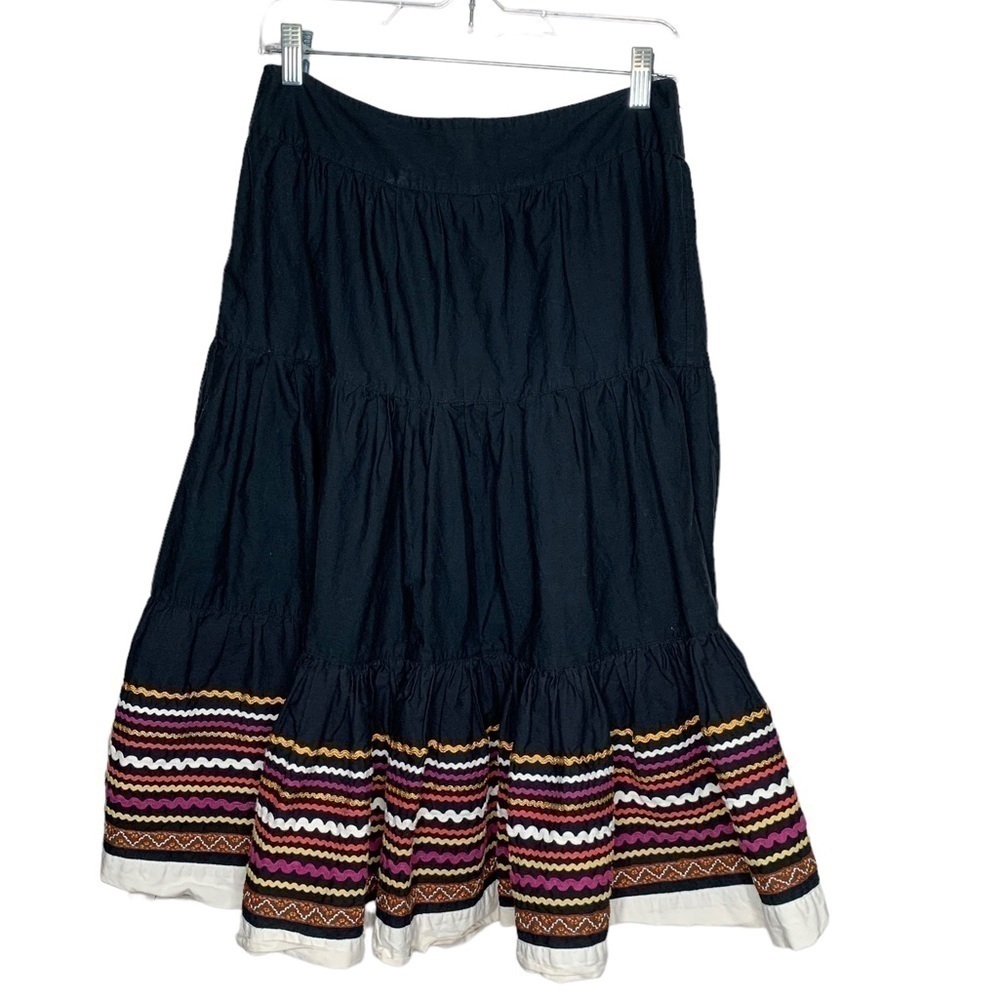 French Connection Womens Ric Rac spin skirt size 6 black